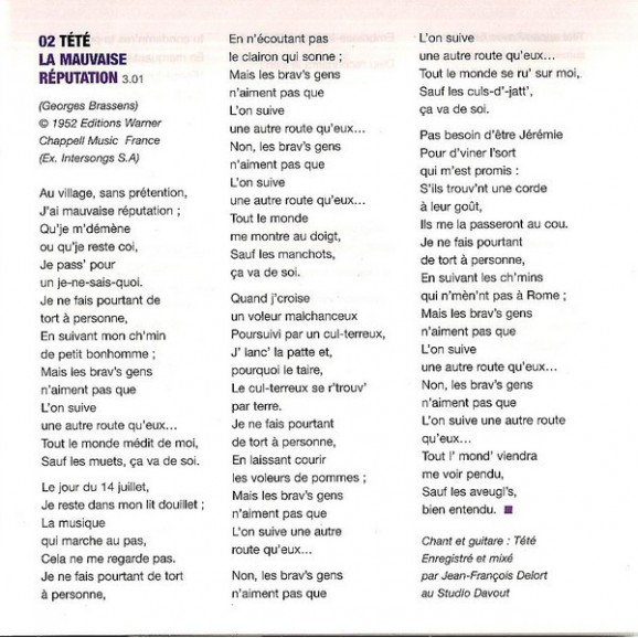 Putain De Toi - Un Hommage À Brassens