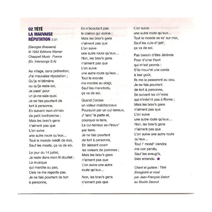 Putain De Toi - Un Hommage À Brassens