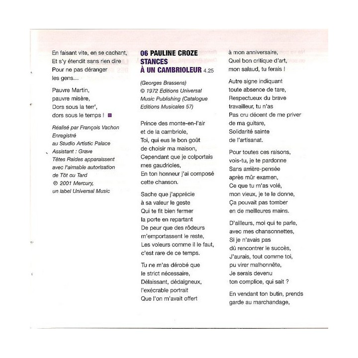 Putain De Toi - Un Hommage À Brassens
