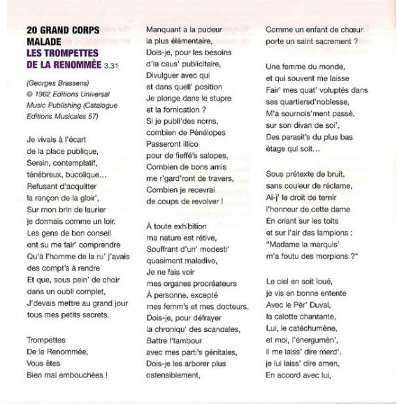 Putain De Toi - Un Hommage À Brassens