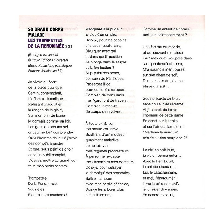 Putain De Toi - Un Hommage À Brassens