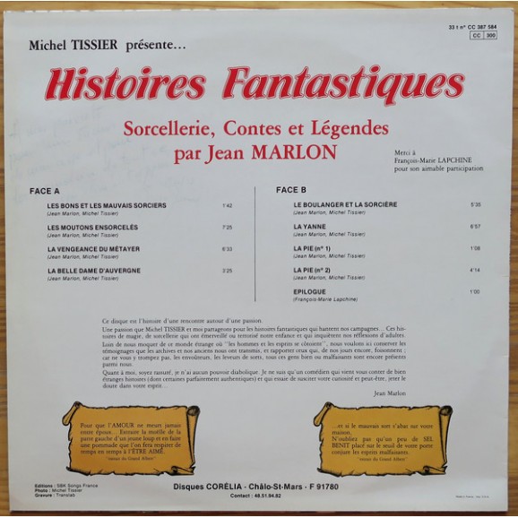 Histoires Fantastiques - Sorcellerie, Contes Et Légendes