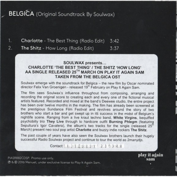Belgica (Original Soundtrack By Soulwax)