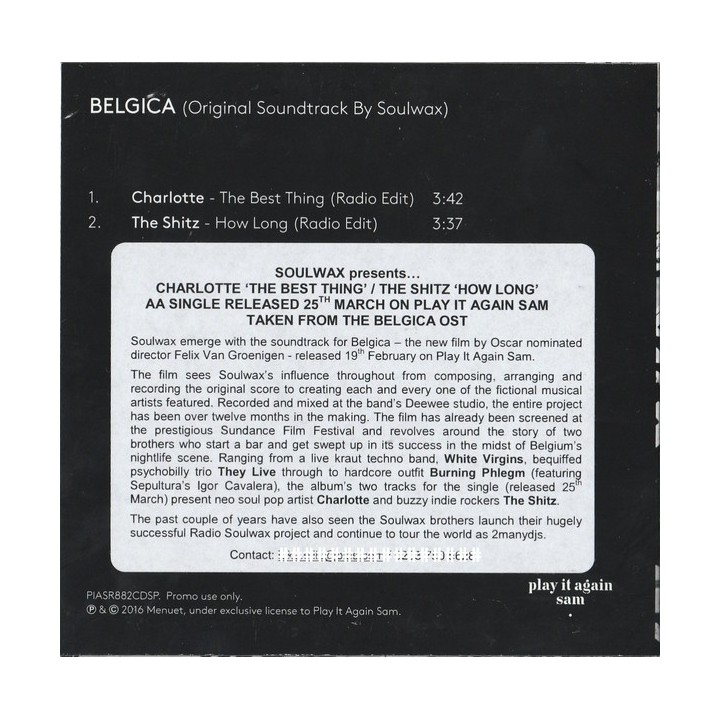 Belgica (Original Soundtrack By Soulwax)